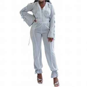 NEW KOY & VICTORIA vix ankle tie pants in ice